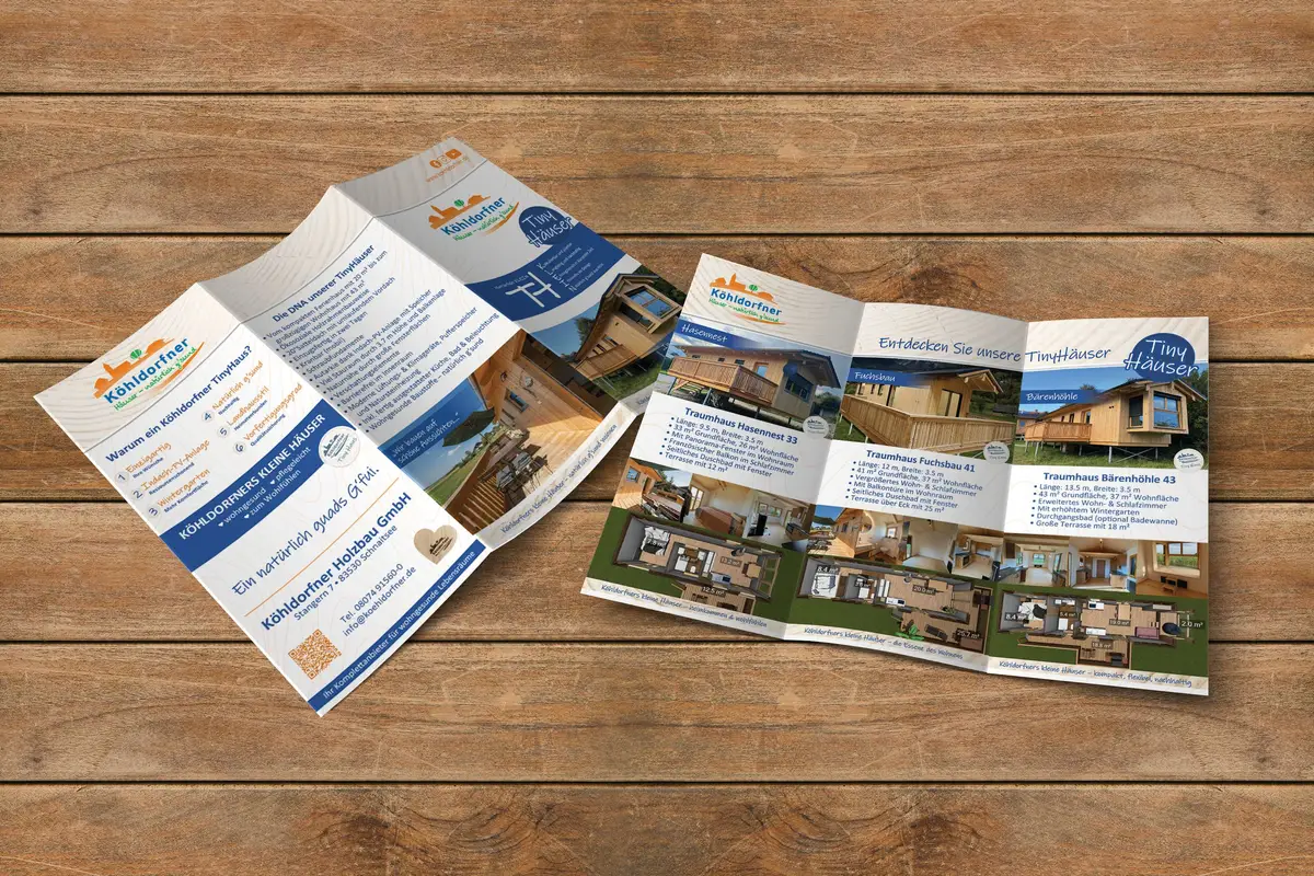 Köhldorfner Holzbau GmbH Falzflyer - modal